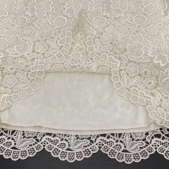 H&M Ladies White Lace Skirt - 4 - Picture 4 of 10